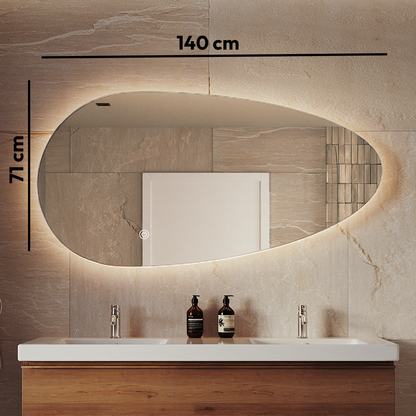 Miroir Asymétrique LED Adana - 140 cm