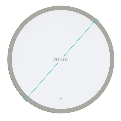 Miroir Rond LED Vegas - 70 cm