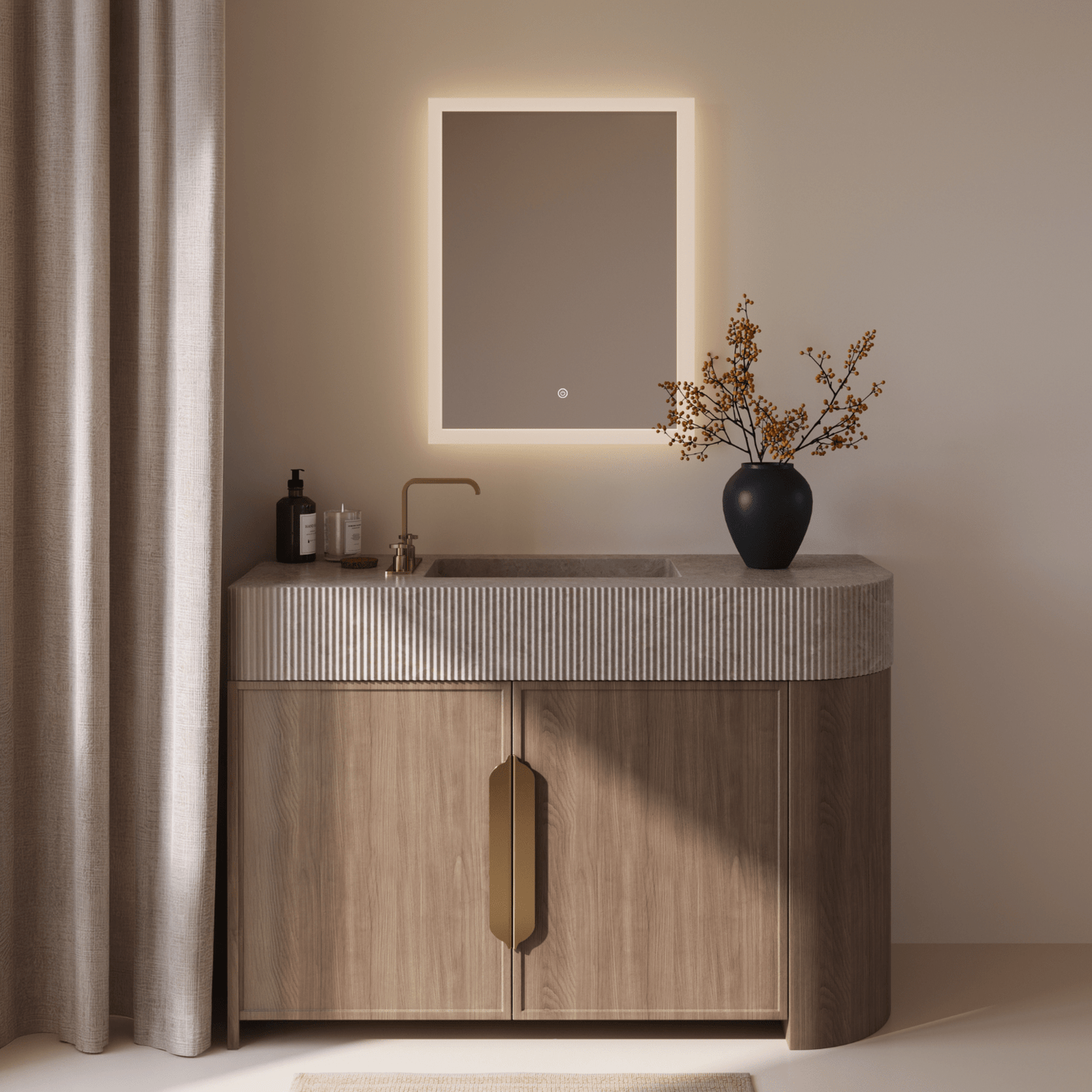 Miroir Rectangulaire LED Orlando - 80 cm