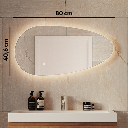 Miroir Asymétrique LED Adana - 80 cm