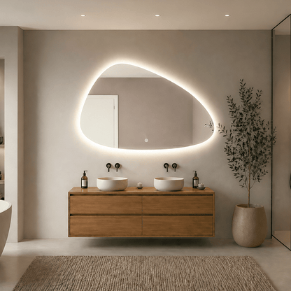 Miroir Asymétrique LED Alicante - 140 cm