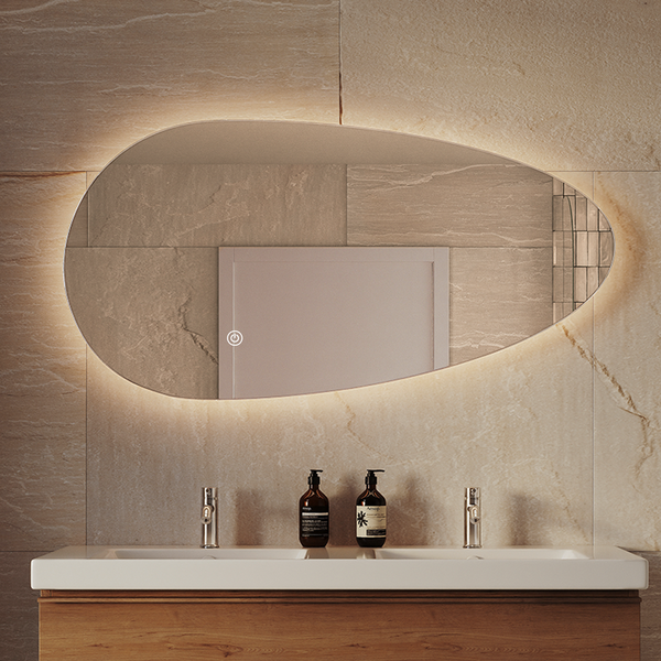 Miroir Asymétrique LED Adana - 100 cm