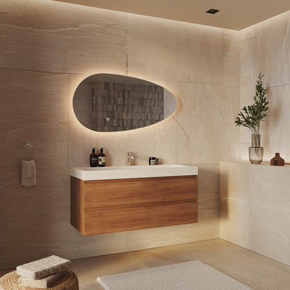Miroir Asymétrique LED Adana - 100 cm
