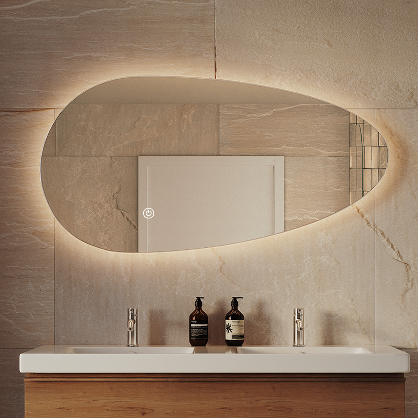 Miroir Asymétrique LED Adana - 120 cm