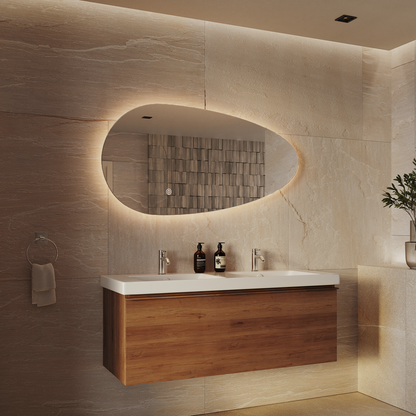 Miroir Asymétrique LED Adana - 120 cm