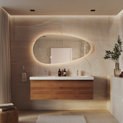 Miroir Asymétrique LED Adana - 140 cm