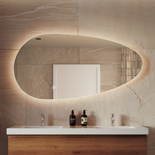 Miroir Asymétrique LED Adana - 140 cm