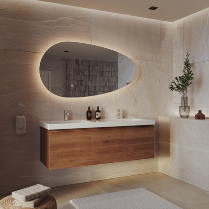 Miroir Asymétrique LED Adana - 140 cm