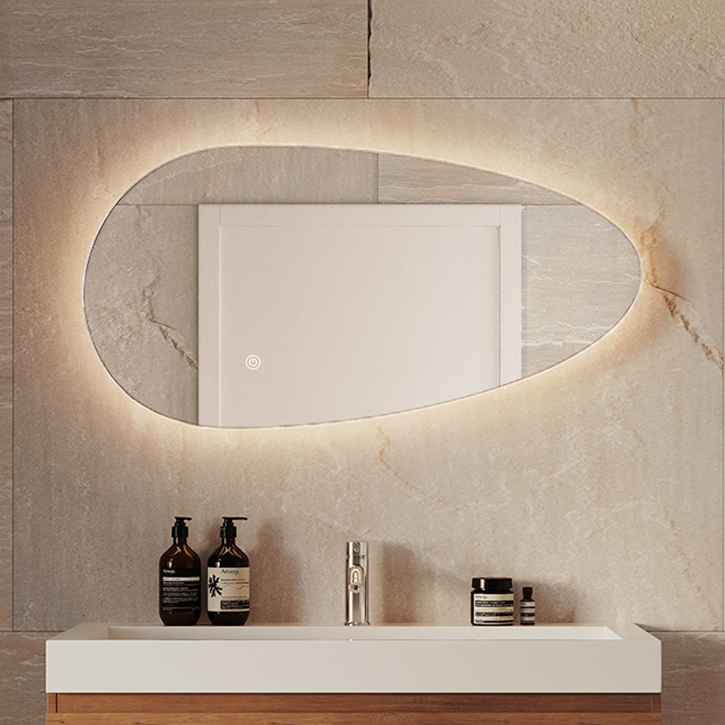Miroir Asymétrique LED Adana - 80 cm