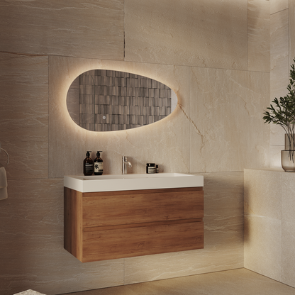 Miroir Asymétrique LED Adana - 80 cm
