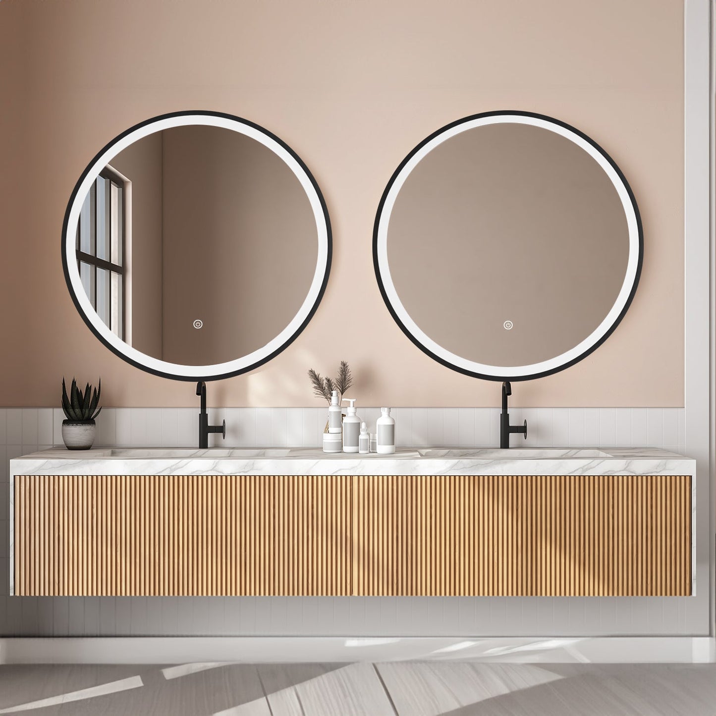 Miroir Rond LED Florence - 80 cm