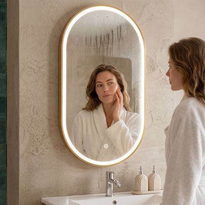 Miroir Ovale LED Berlin - 70 cm