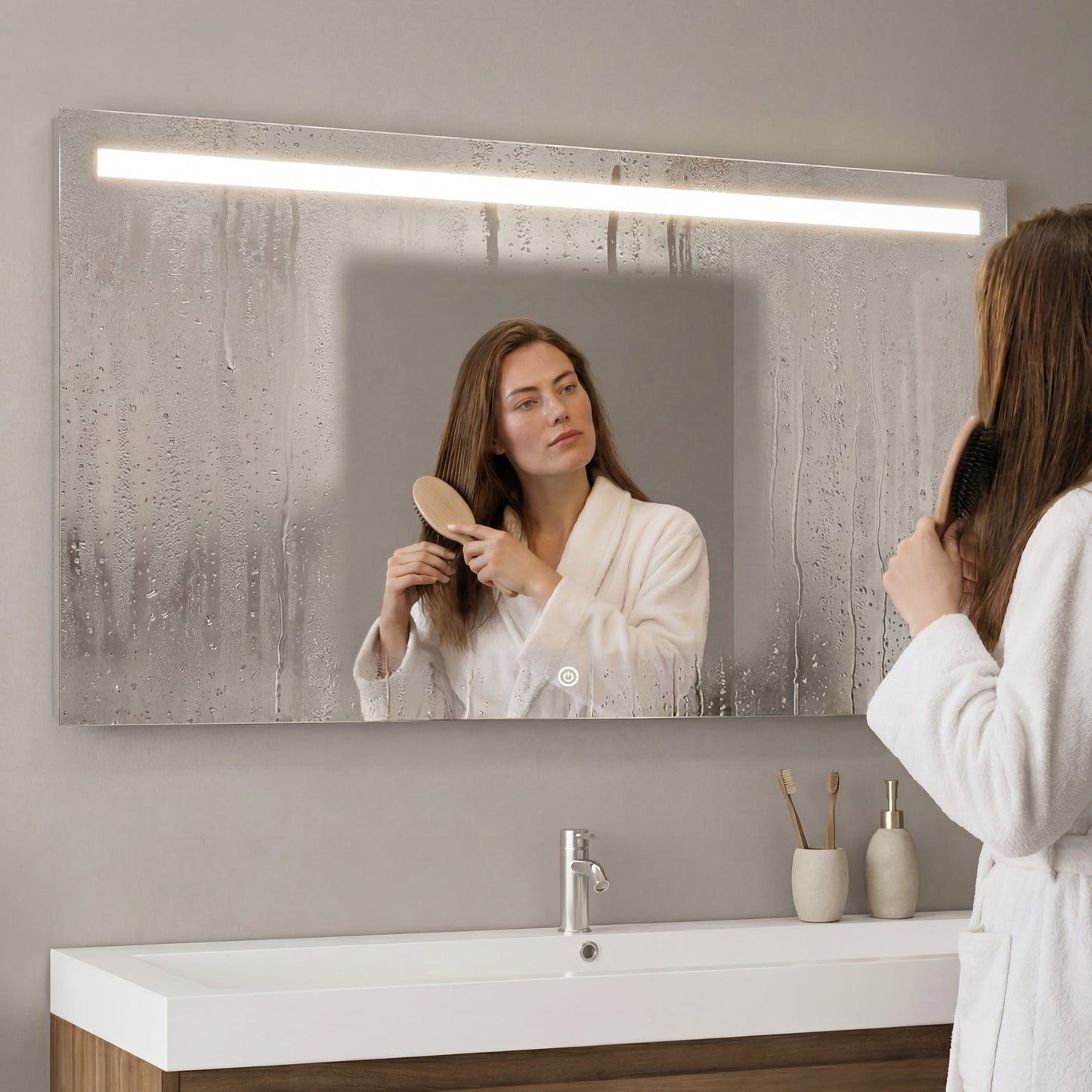 Miroir Rectangulaire LED Houston - 120 cm