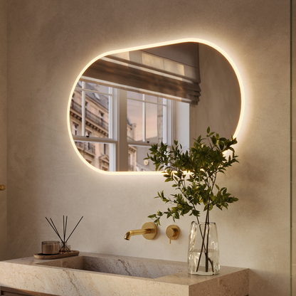 Miroir Ovale LED Genua - 100 cm