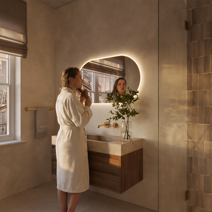 Miroir Ovale LED Genua - 100 cm