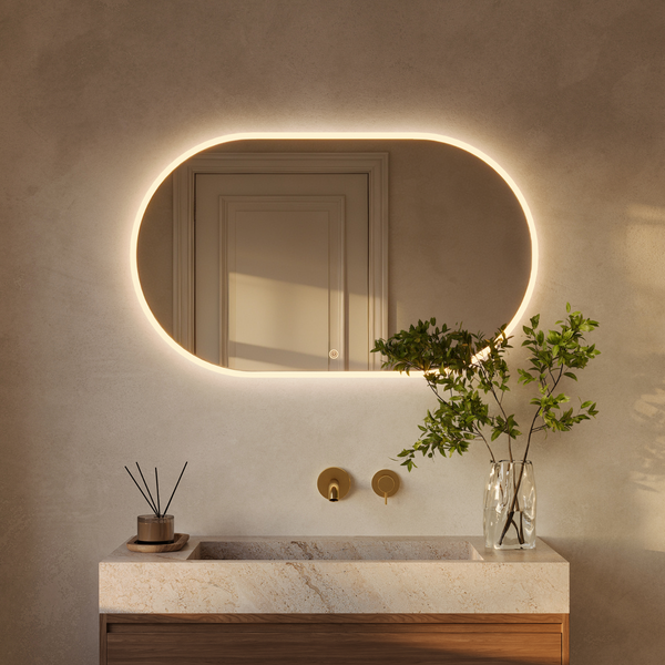 Miroir Ovale LED Genua - 100 cm