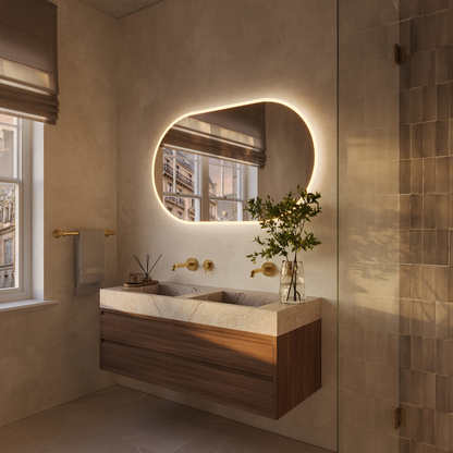 Miroir Ovale LED Genua - 120 cm