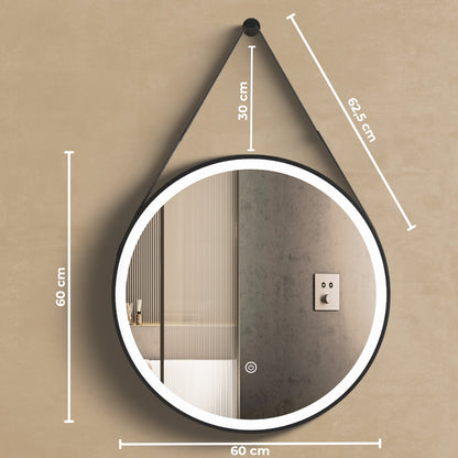Miroir Rond LED Lucca - 60 cm