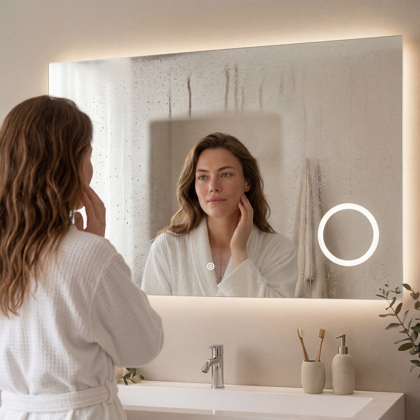 Miroir Rectangulaire LED Marseille - 100 cm