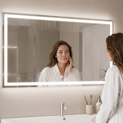 Miroir Rectangulaire LED Memphis - 120 cm