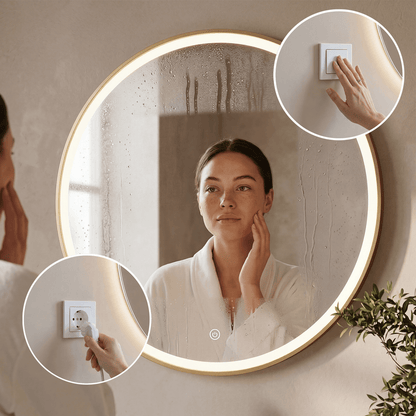 Miroir Rond LED Paris - 80 cm