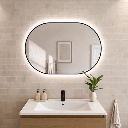 Miroir Ovale LED Tanger - 90 cm