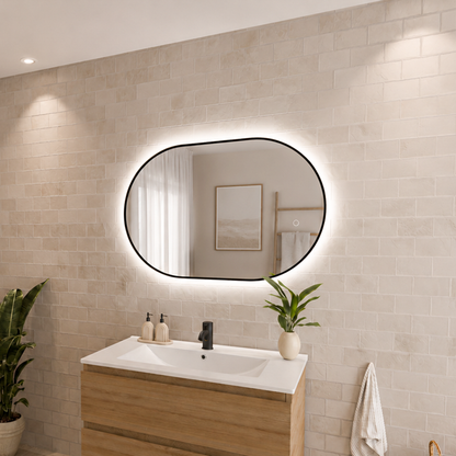 Miroir Ovale LED Tanger - 90 cm