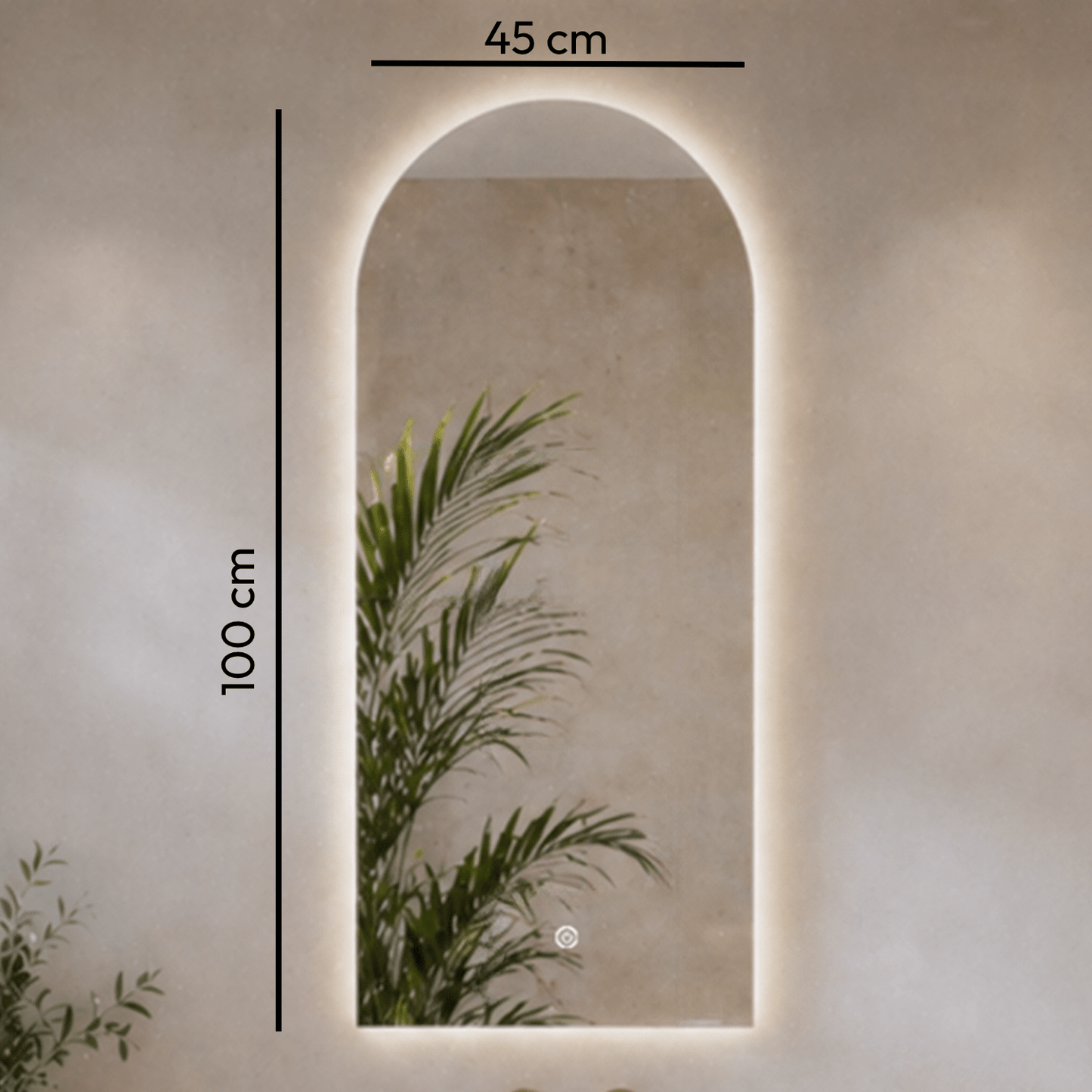 Miroir Arche LED Tunis - 100 cm