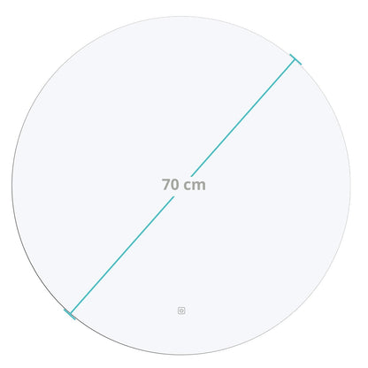 Miroir Rond LED Atlanta - 70 cm