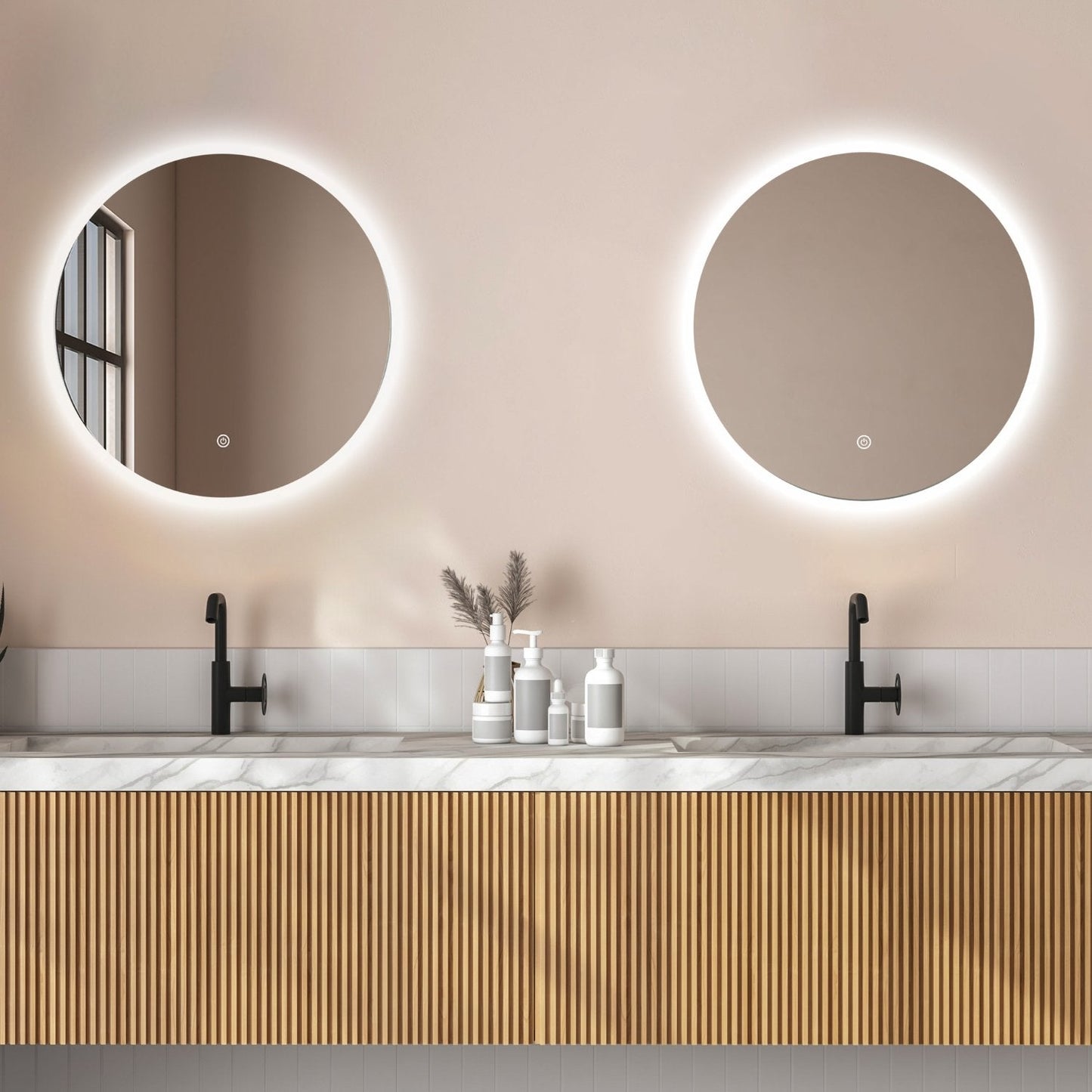 Miroir Rond LED Atlanta - 70 cm