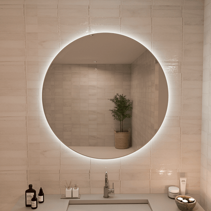 Miroir Rond LED Austin - 100 cm