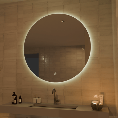 Miroir Rond LED Austin - 100 cm