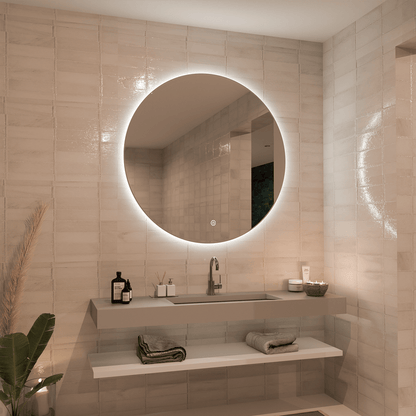 Miroir Rond LED Austin - 100 cm