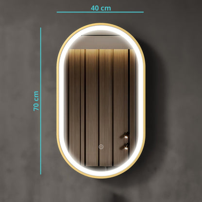 Miroir Ovale LED Berlin - 70 cm