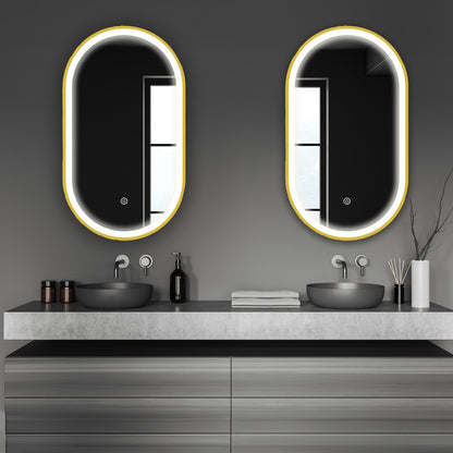 Miroir Ovale LED Berlin - 70 cm