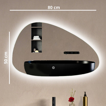 Miroir Asymétrique LED Bilbao - 80 cm