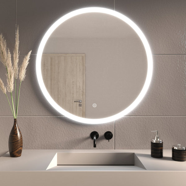Miroir Rond LED Boston - 80 cm