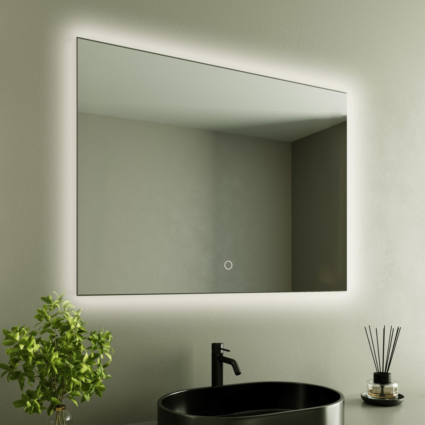 Miroir Rectangulaire LED Bryce - 80 cm