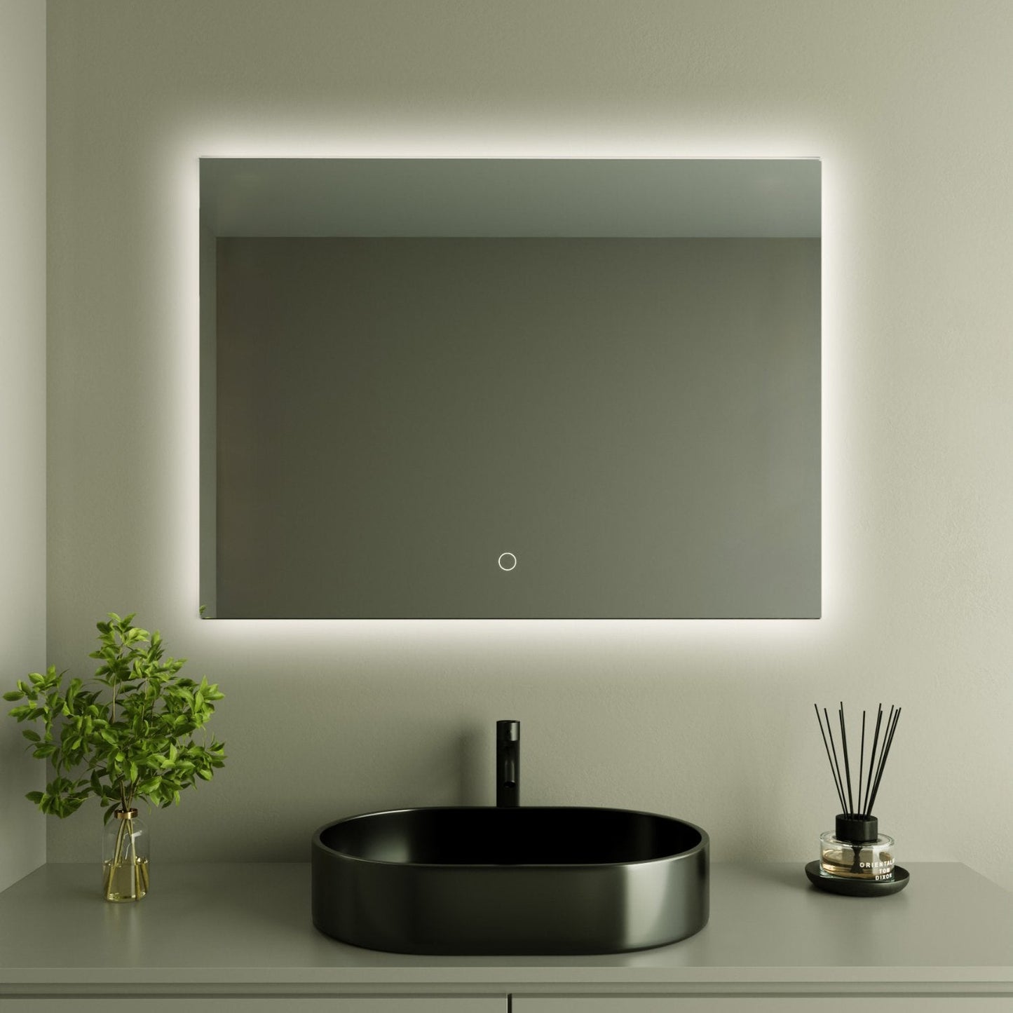Miroir Rectangulaire LED Bryce - 80 cm