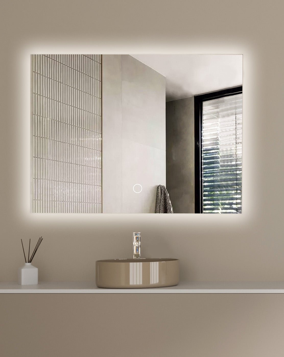 Miroir Rectangulaire LED Bryce - 80 cm