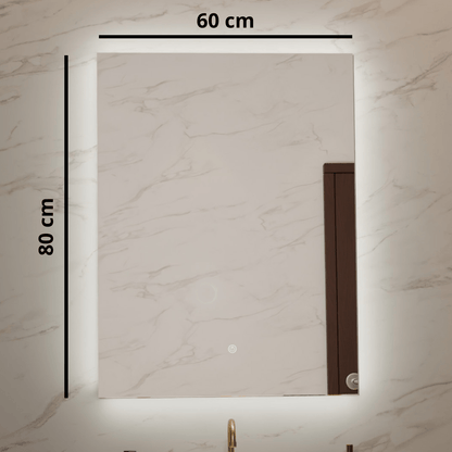 Miroir Rectangulaire LED Cannes - 80 cm