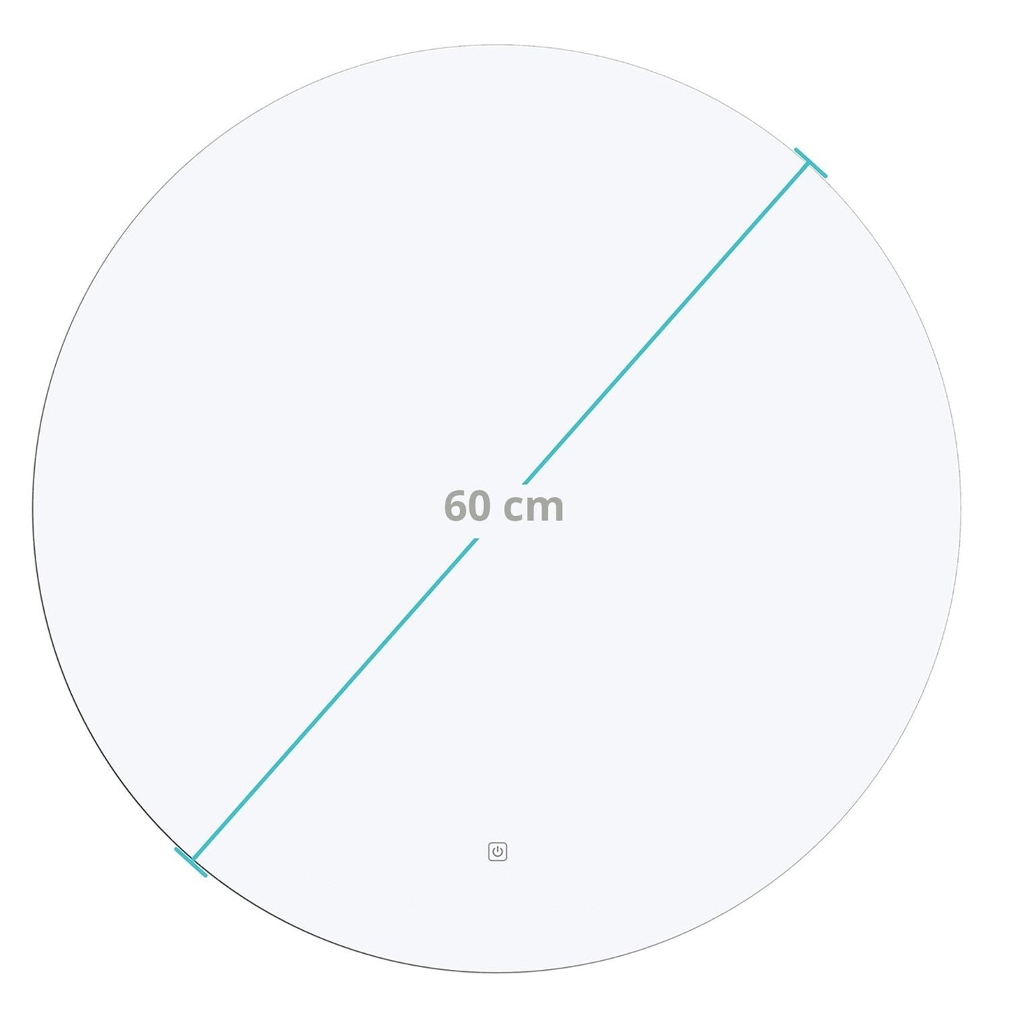 Miroir Rond LED Chicago - 60 cm