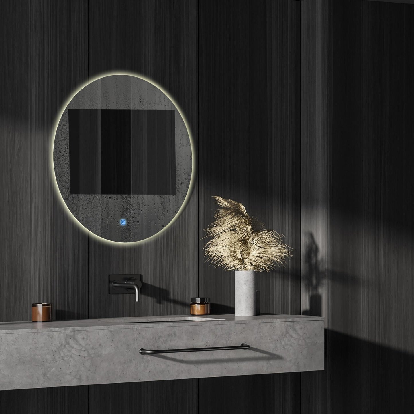 Miroir Rond LED Dallas - 80 cm
