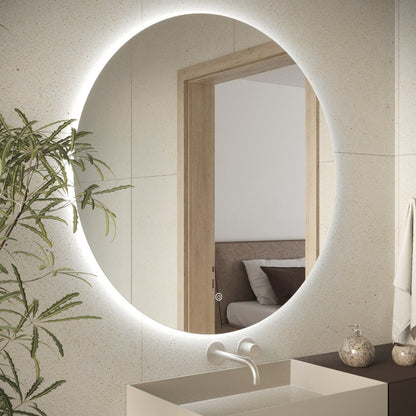Miroir Rond LED Dallas - 80 cm