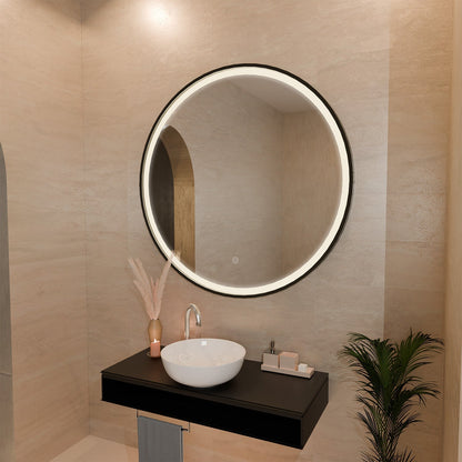 Miroir Rond LED Detroit - 100 cm