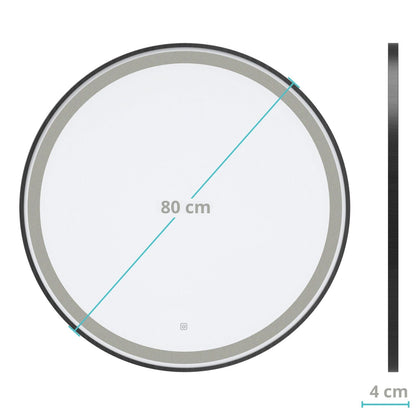 Miroir Rond LED Florence - 80 cm