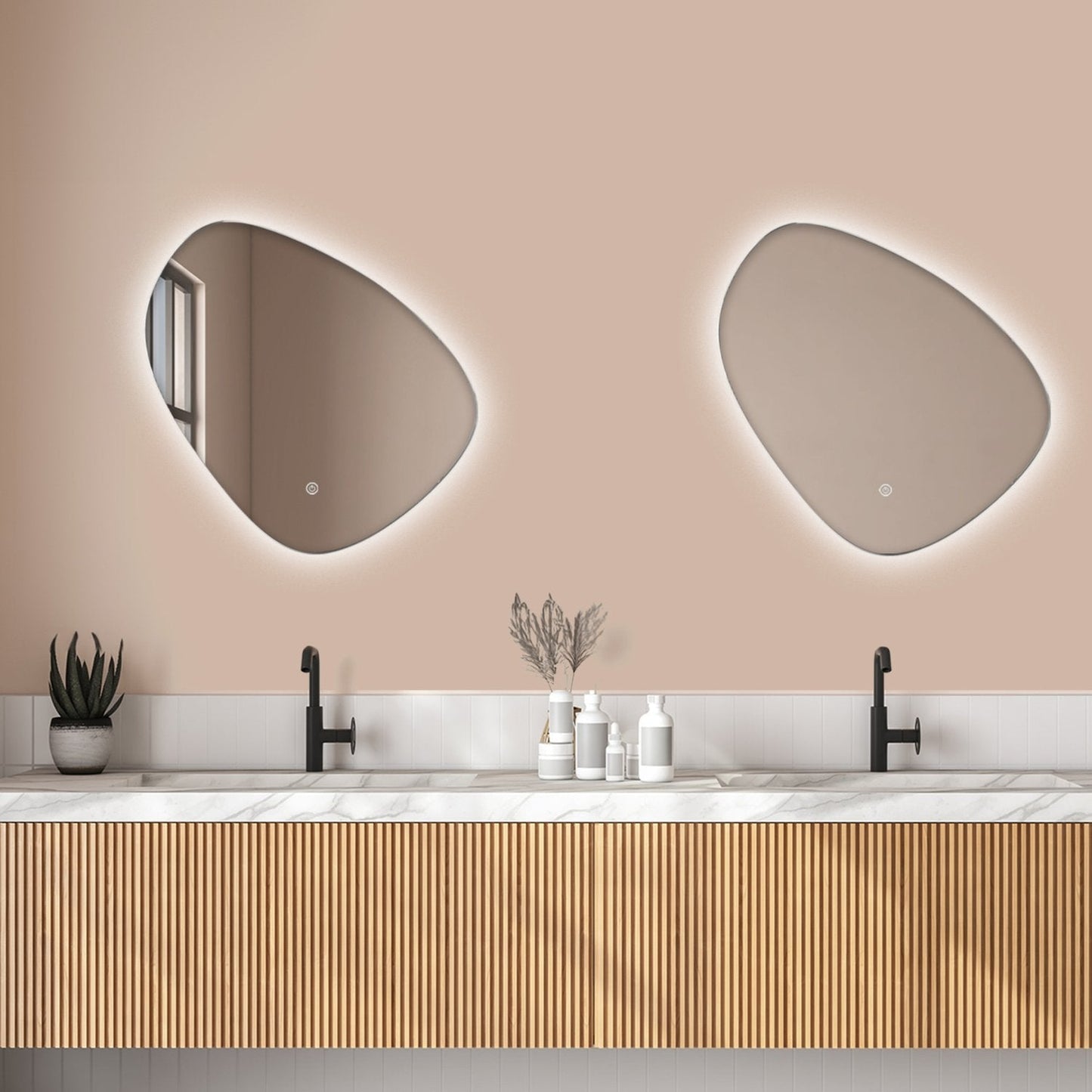 Miroir Asymétrique LED Geneva - 60 cm