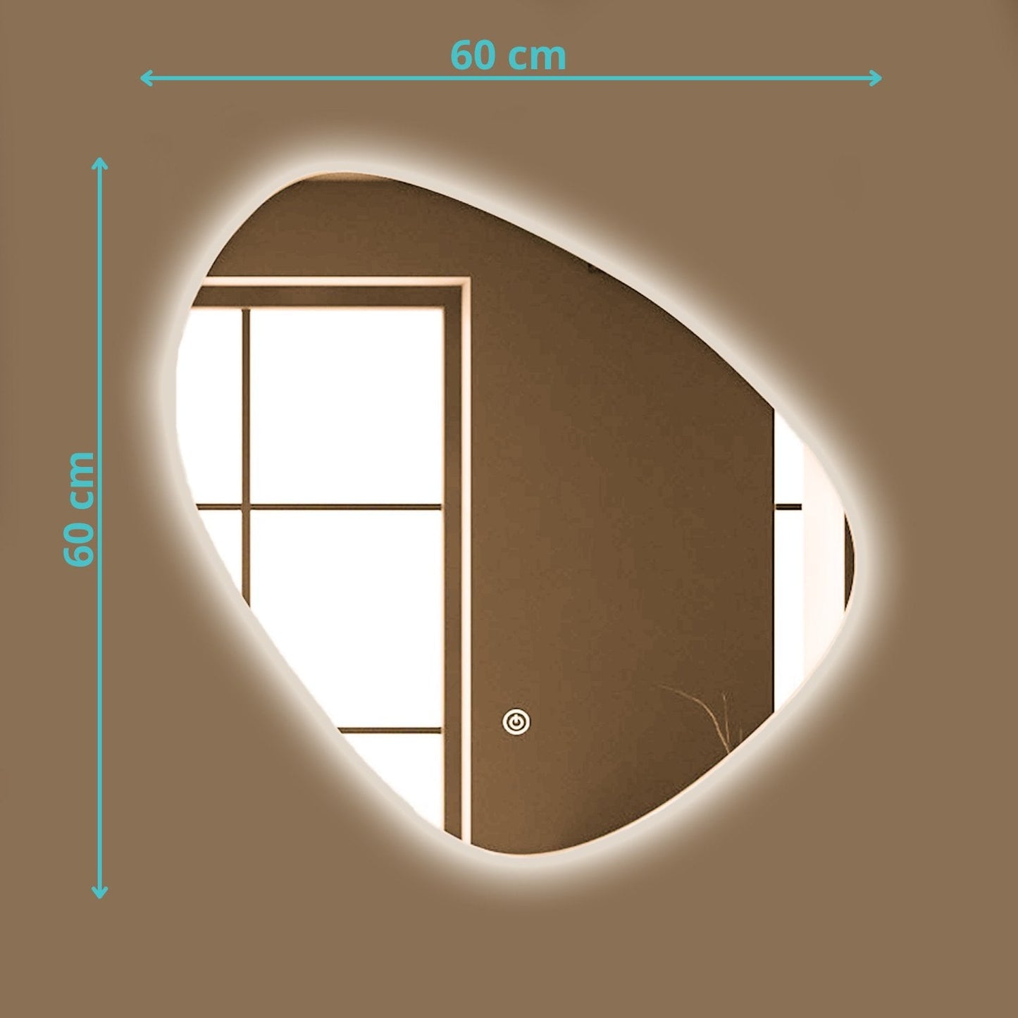 Miroir Asymétrique LED Geneva - 60 cm