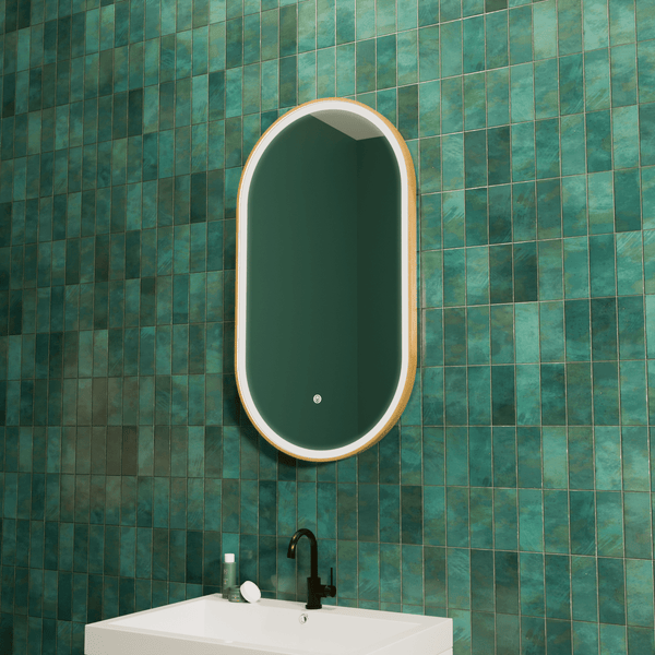 Miroir Ovale LED Hamburg - 90 cm