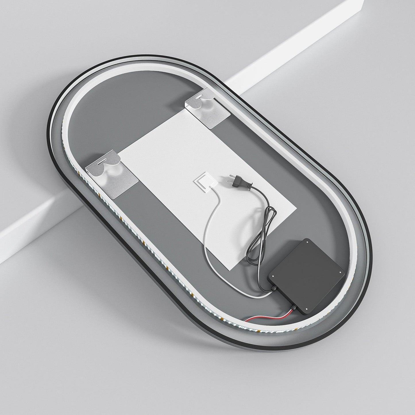 Miroir Ovale LED Leipzig - 90 cm